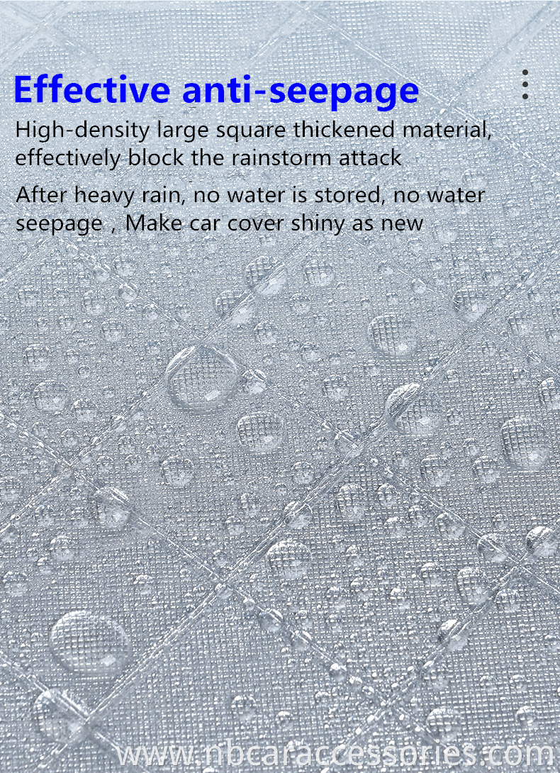 Customized logo reflective stripes imprint sunfree anti rain UV protector advertising car cover